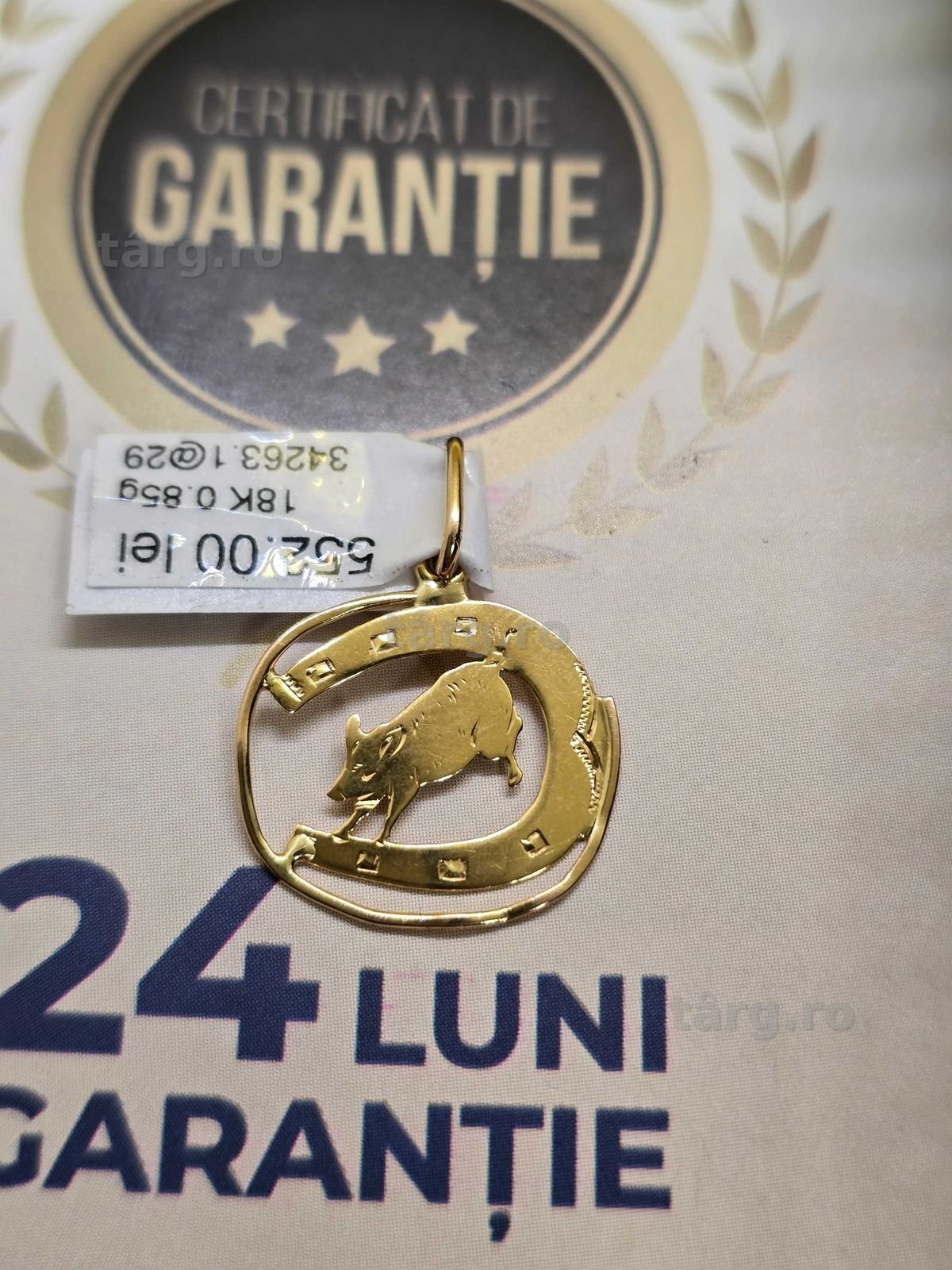 Pandantiv de aur 18k (Ag29 Siraj b.34263.1) Garantie 2 ani 2