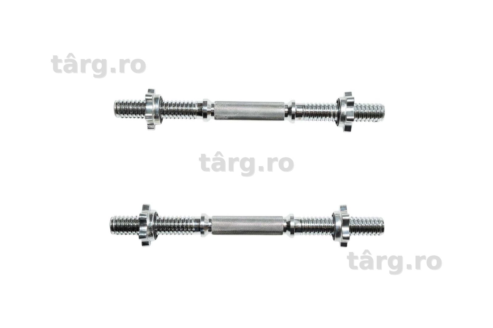 Set de 2 gantere 30/31 mm cromat de 42 cm cu piulite