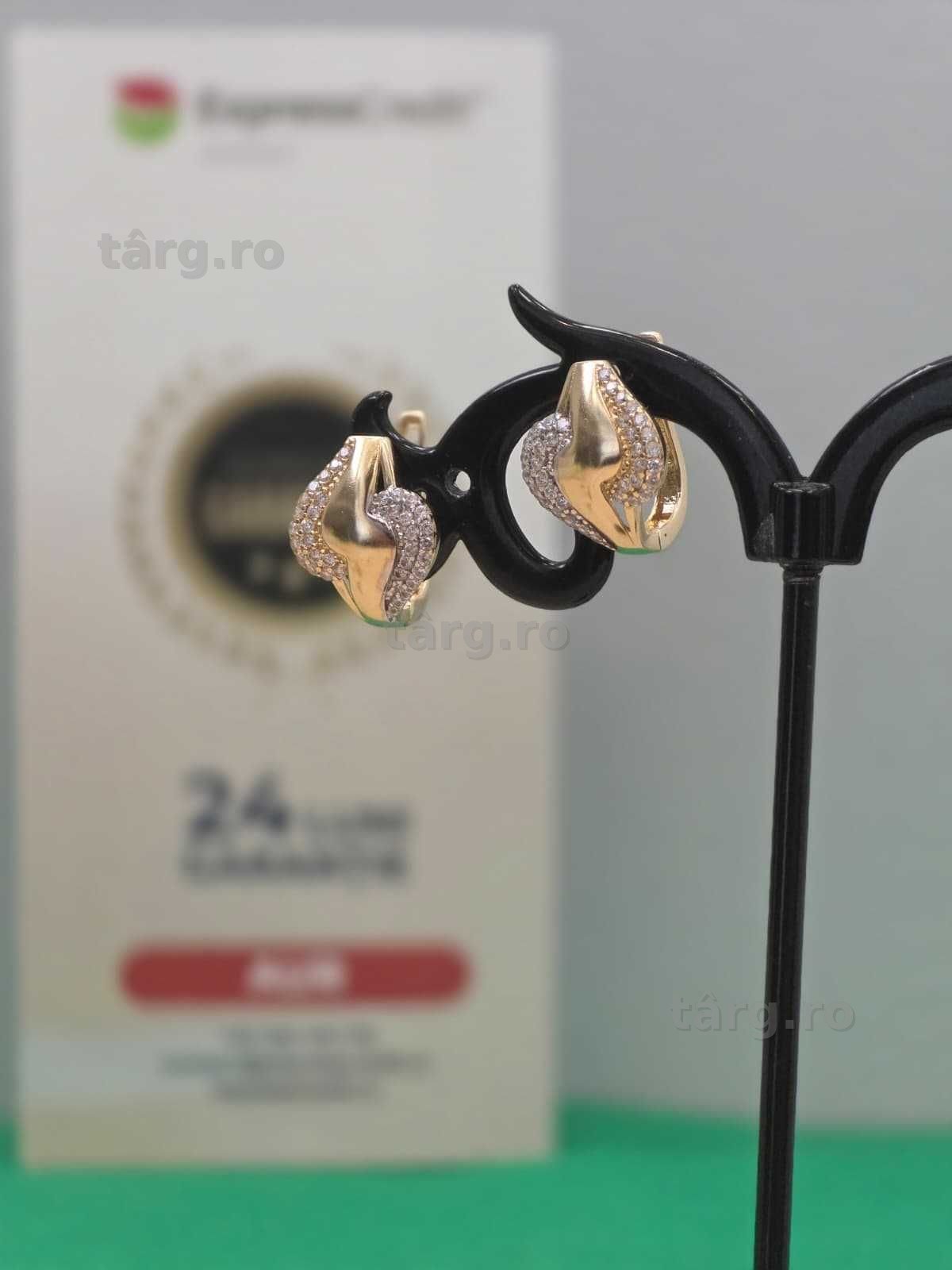 Cercei aur 14K 3.36g [Ag45 Bacau1 B.4461.4.46]