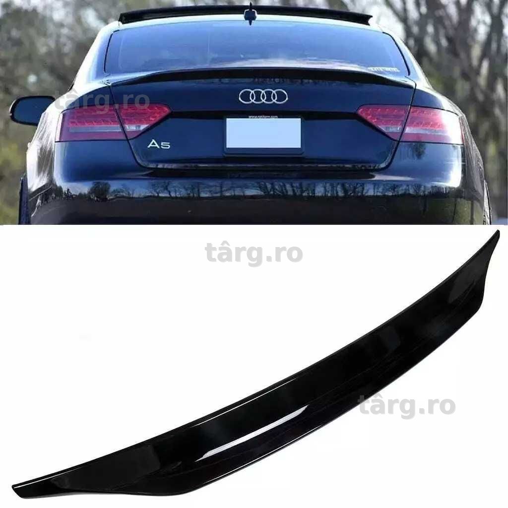 Spoiler portbagaj negru lucios, pentru AUDI A5 (8T) Coupe 2007-2016