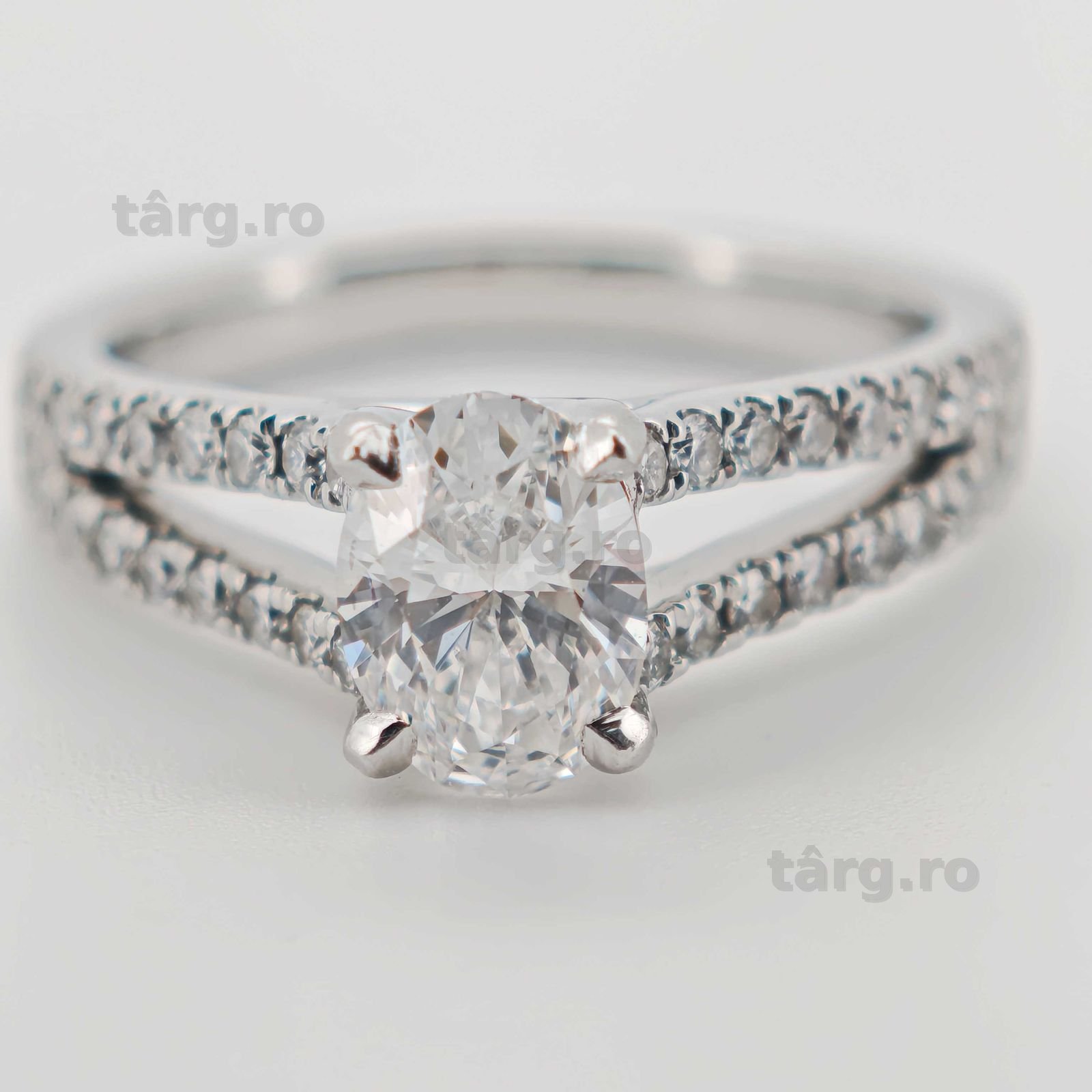 Inel platina si diamante 1.12ct