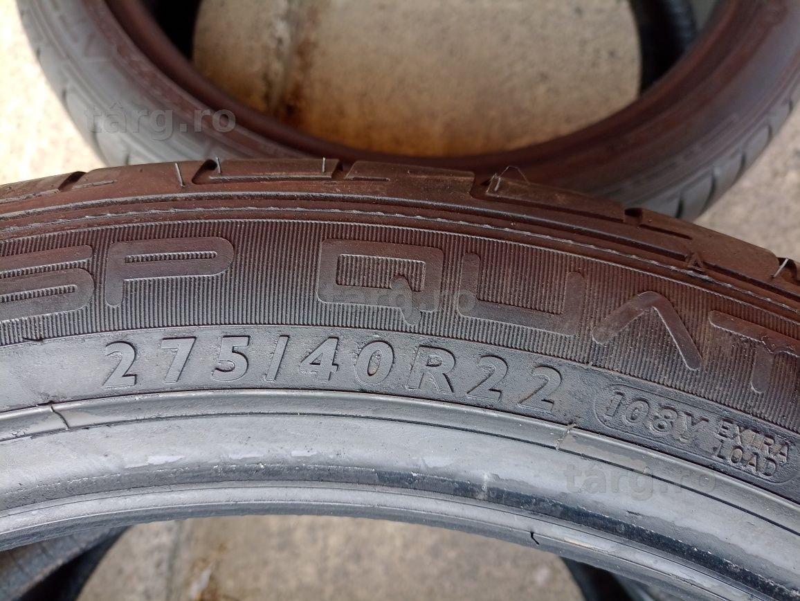 4 anvelope de vara ca noi Dunlop 275/40 R22 dot 0819 5