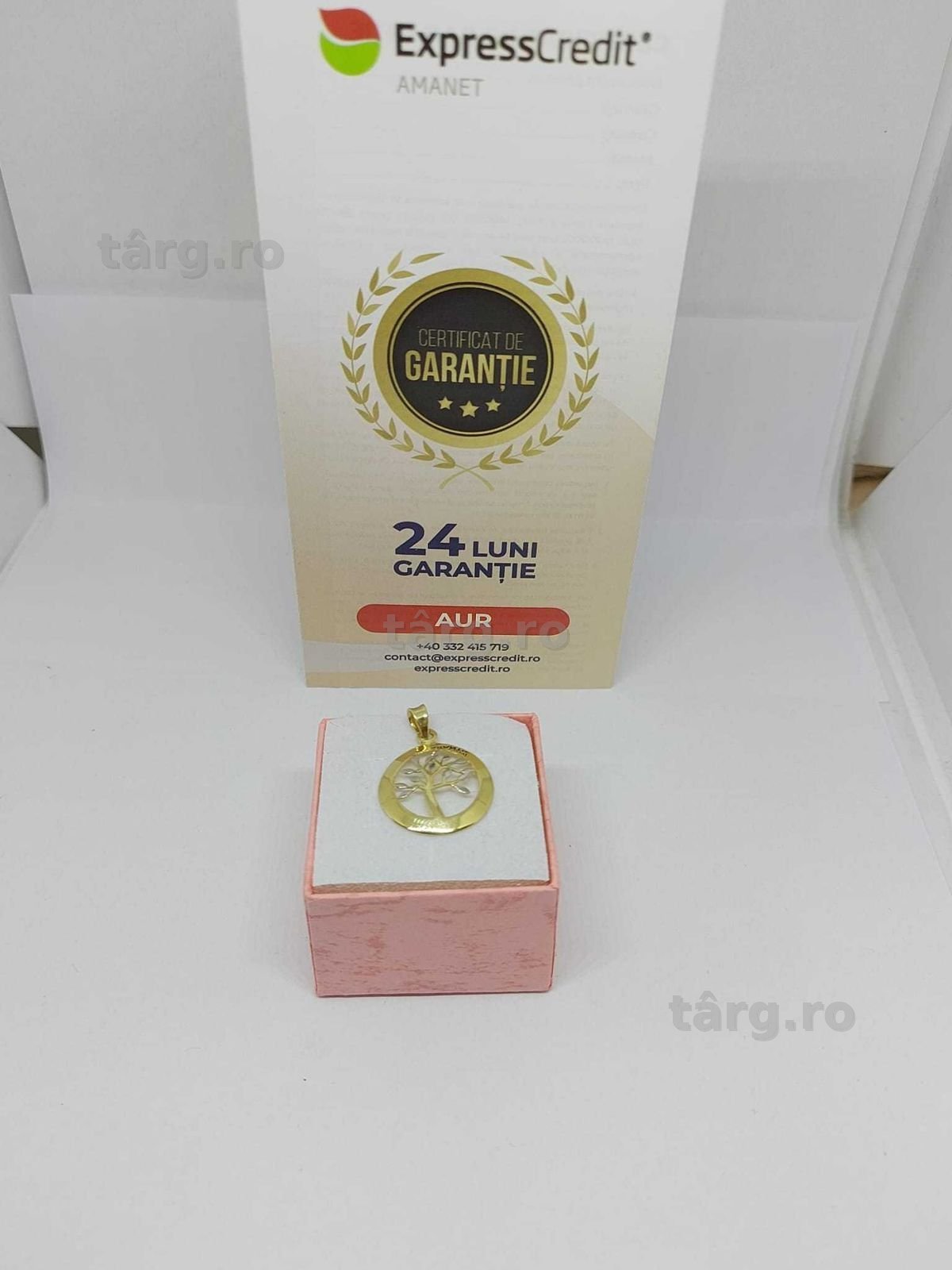 Pandantiv aur 14k 1.44gr [35161.2/30 Pacurari 2] Garantie 2 ani! 2
