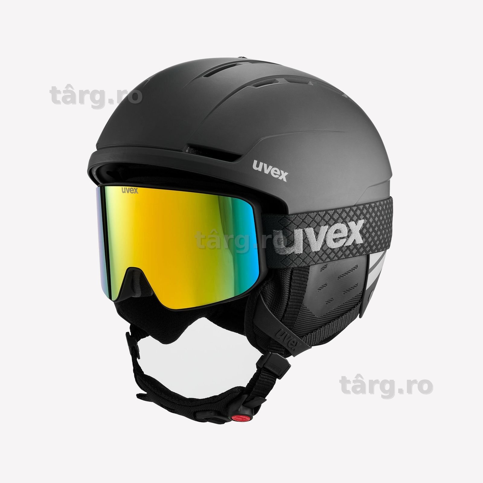 Set cască + ochelari schi Uvex Negru - produs resigilat Decathlon