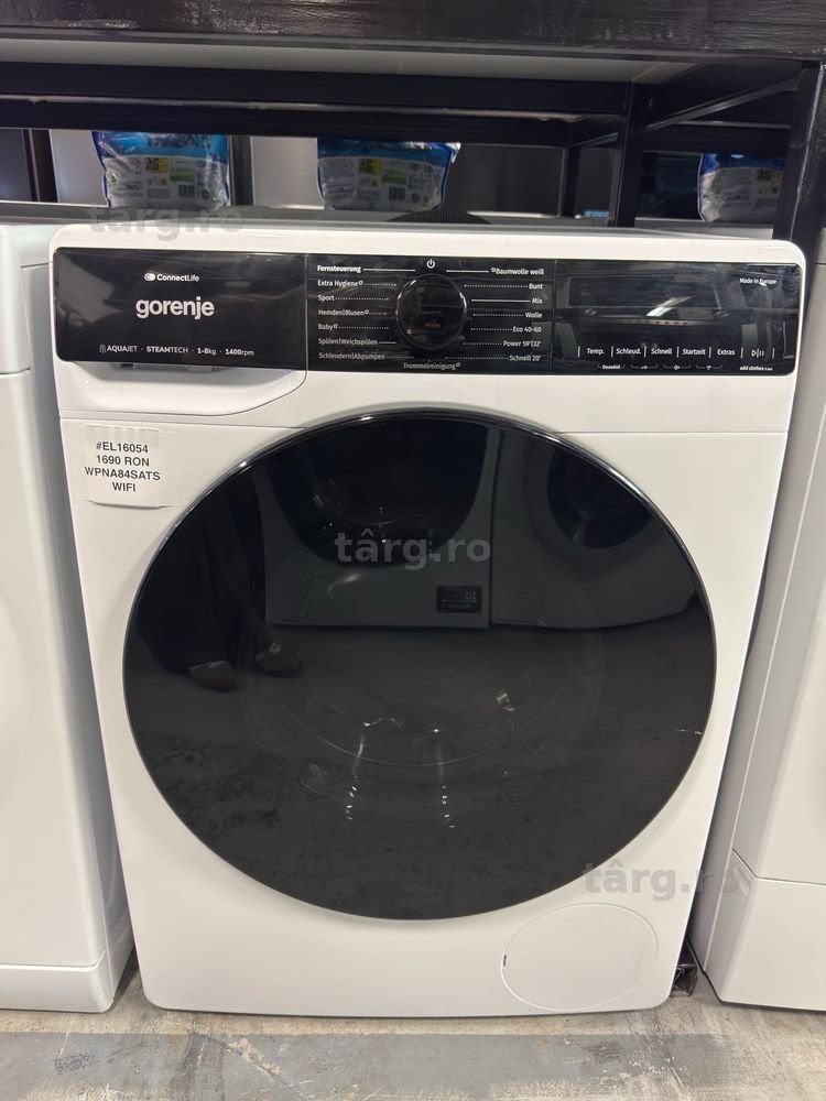 Mașină de spălat rufe 8kg  Gorenje WPNA84SATSWIFI, factura si garantie 12 luni