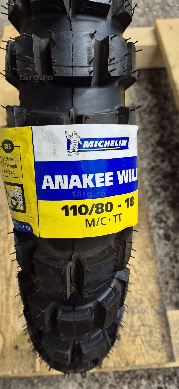 O anvelopa moto noua Michelin 110/80-18M/C,dot 2018. 2