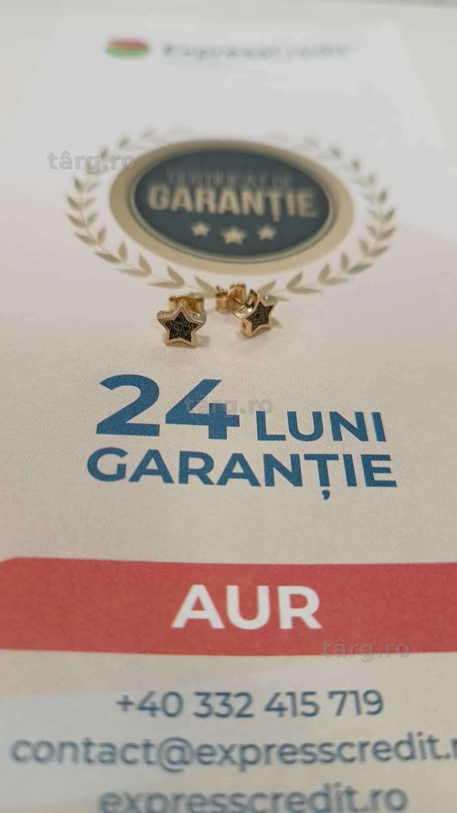 Cercei aur 14k 1.36gr [AG24 Harlau B.46004.1] - Garantie 2 ani!