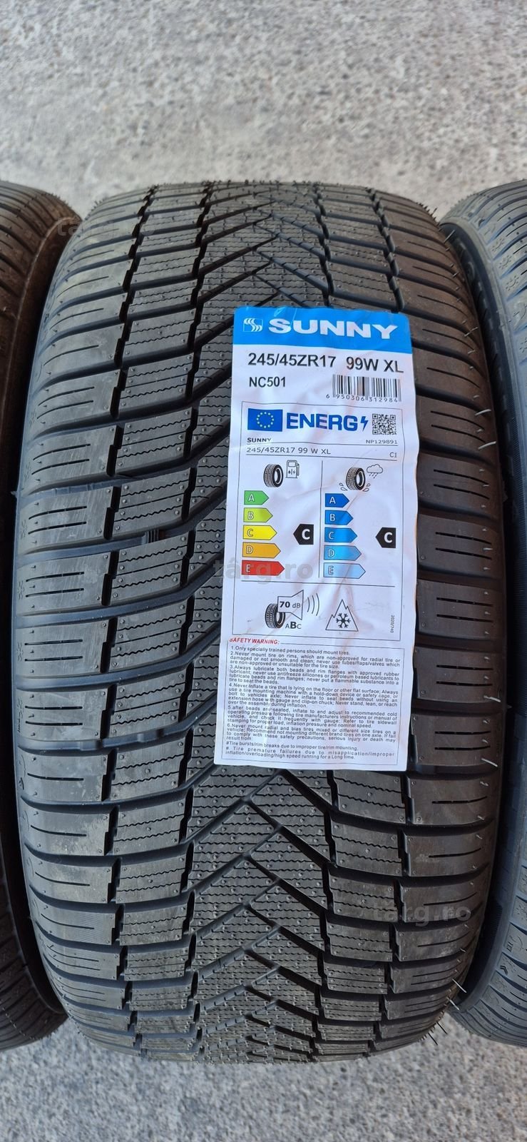 4 anvelope M+S noi Sunny 245/45/17,dot 2024.Pretul este pe bucata. 3