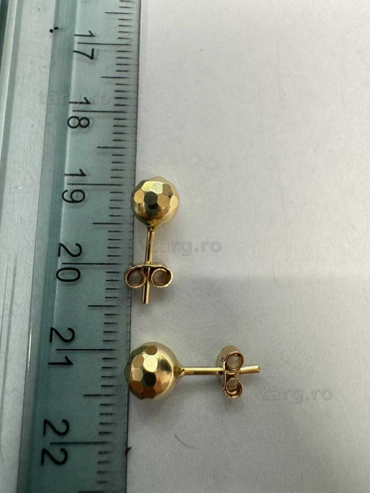 Cercei din aur 14k (70089.1/ 10 Pacurari 1) garantie 2 ani! 5