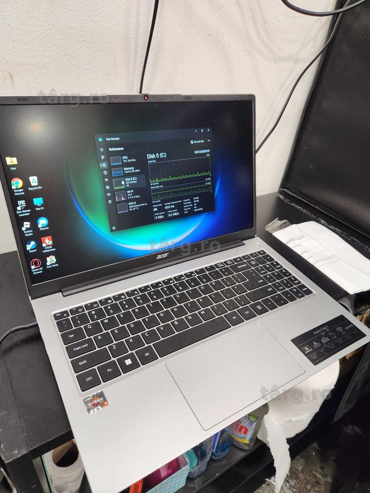 Hope Amanet P5   Laptop Acer Aspire Lite 15 /Ryzen 7   16gb/512 gb 4