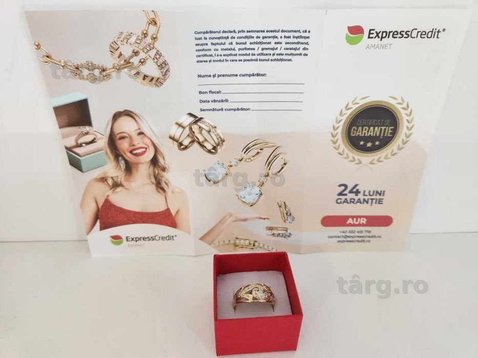 Inel aur 14 k 4.56 gr [B. 68461.1 Ag2 Tudor] Garantie 2 ani! 3