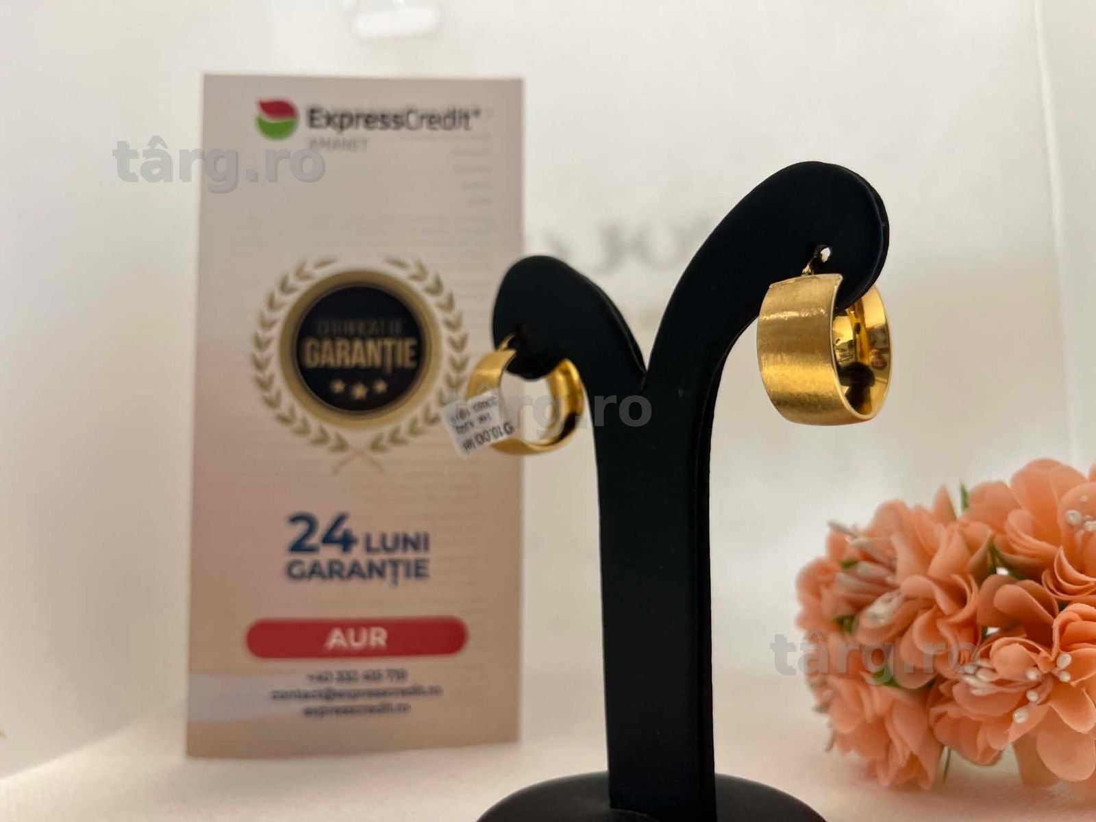 Cercei Aur 14k 4.02g (AG16 Moldova b33089)-Garantie 2 ani! 3