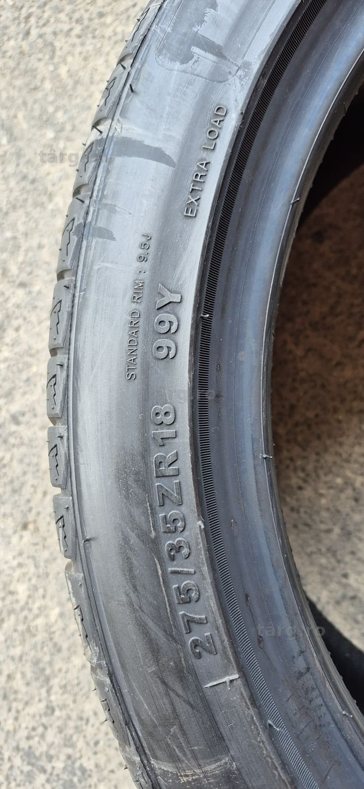 4 anvelope vara noi,fata Tercelo 245/40/18,spate Sunwide 275/35/18.Pret/bucata 8