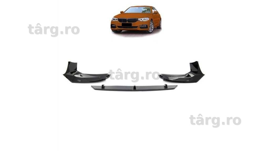 Prelungire Lip bara fata negru lucios BMW Seria 5 G30 G31 2017- M Pach