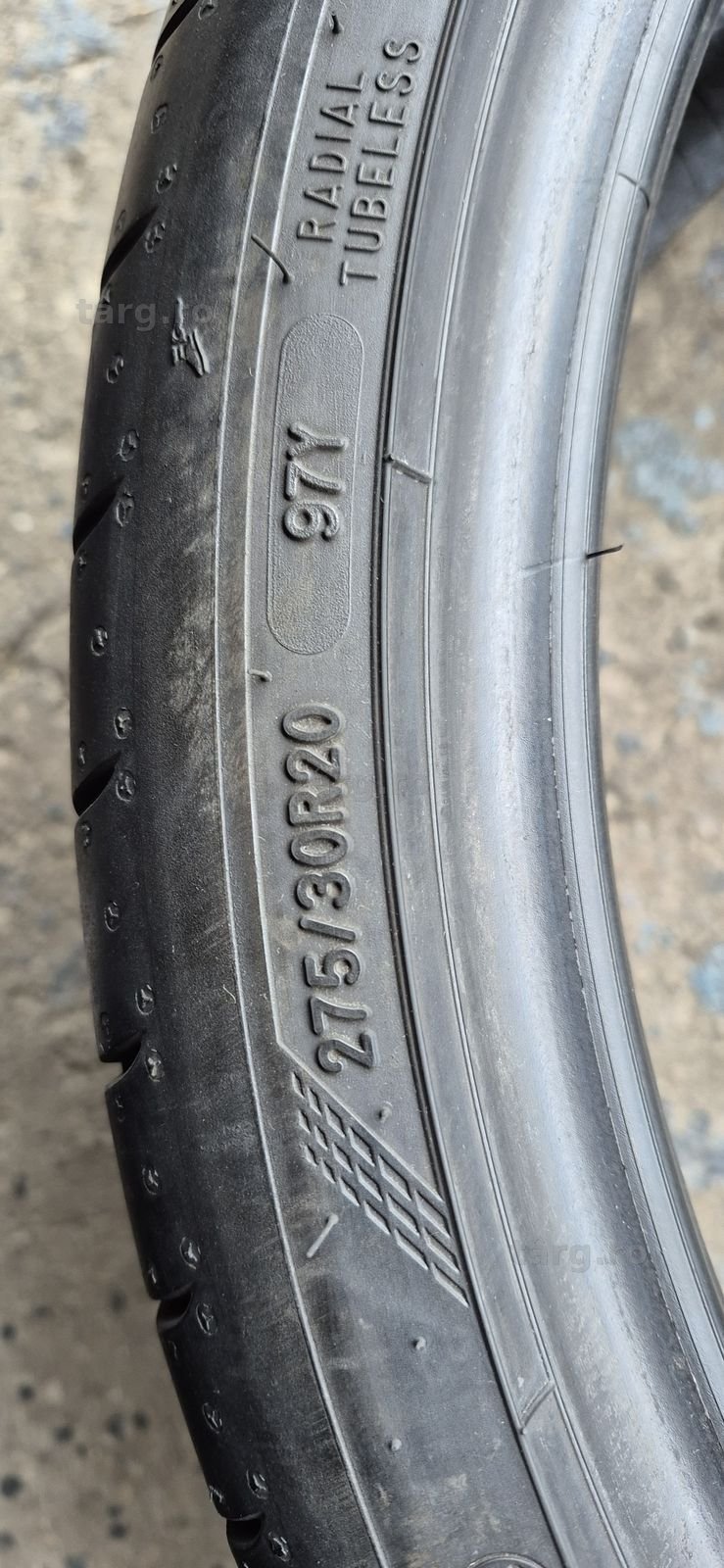 4 anvelope vara Rft Goodyear,fata 245/35/20,spate 275/30/20.Pret/buc. 8