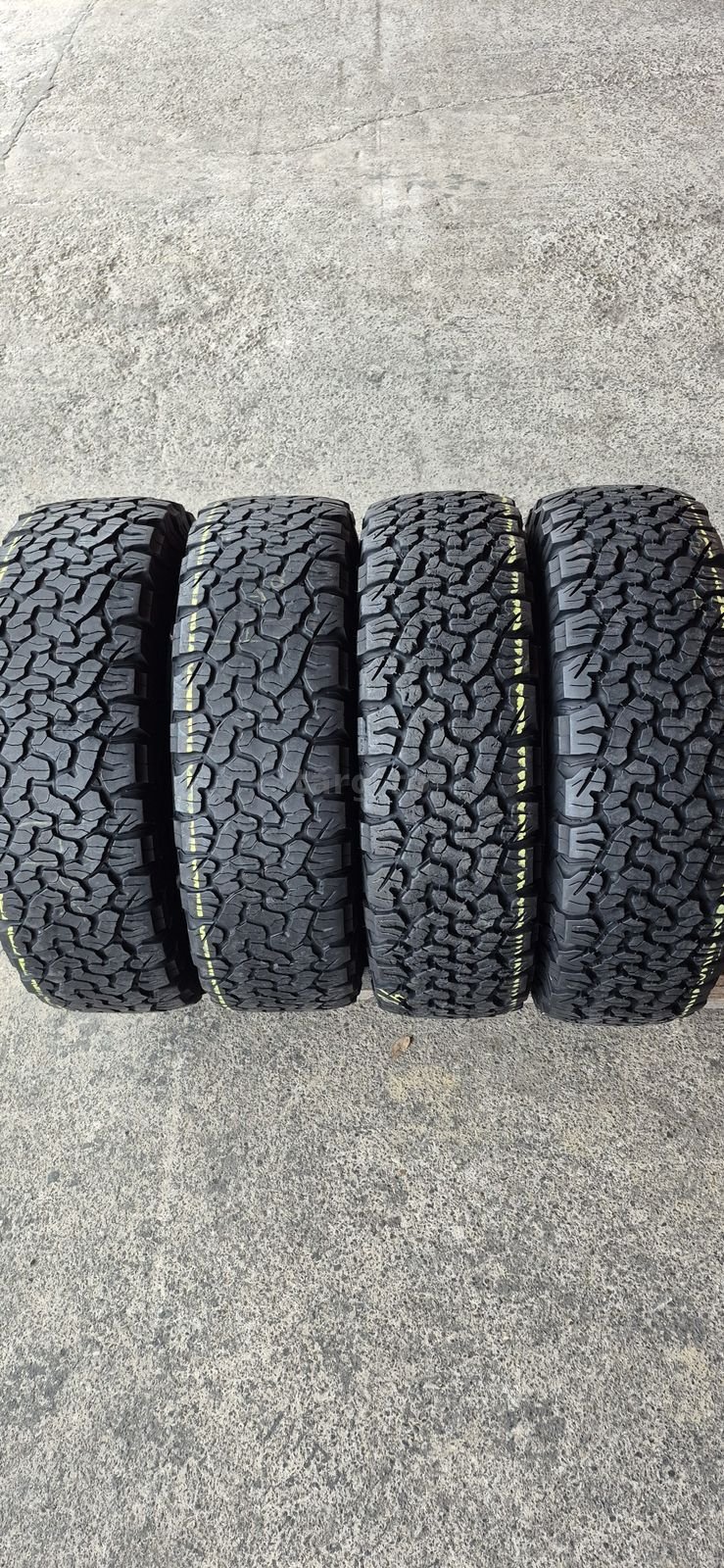 4 anvelope  M+S BFGoodrich 245/75/16.Pretul este pe bucata.