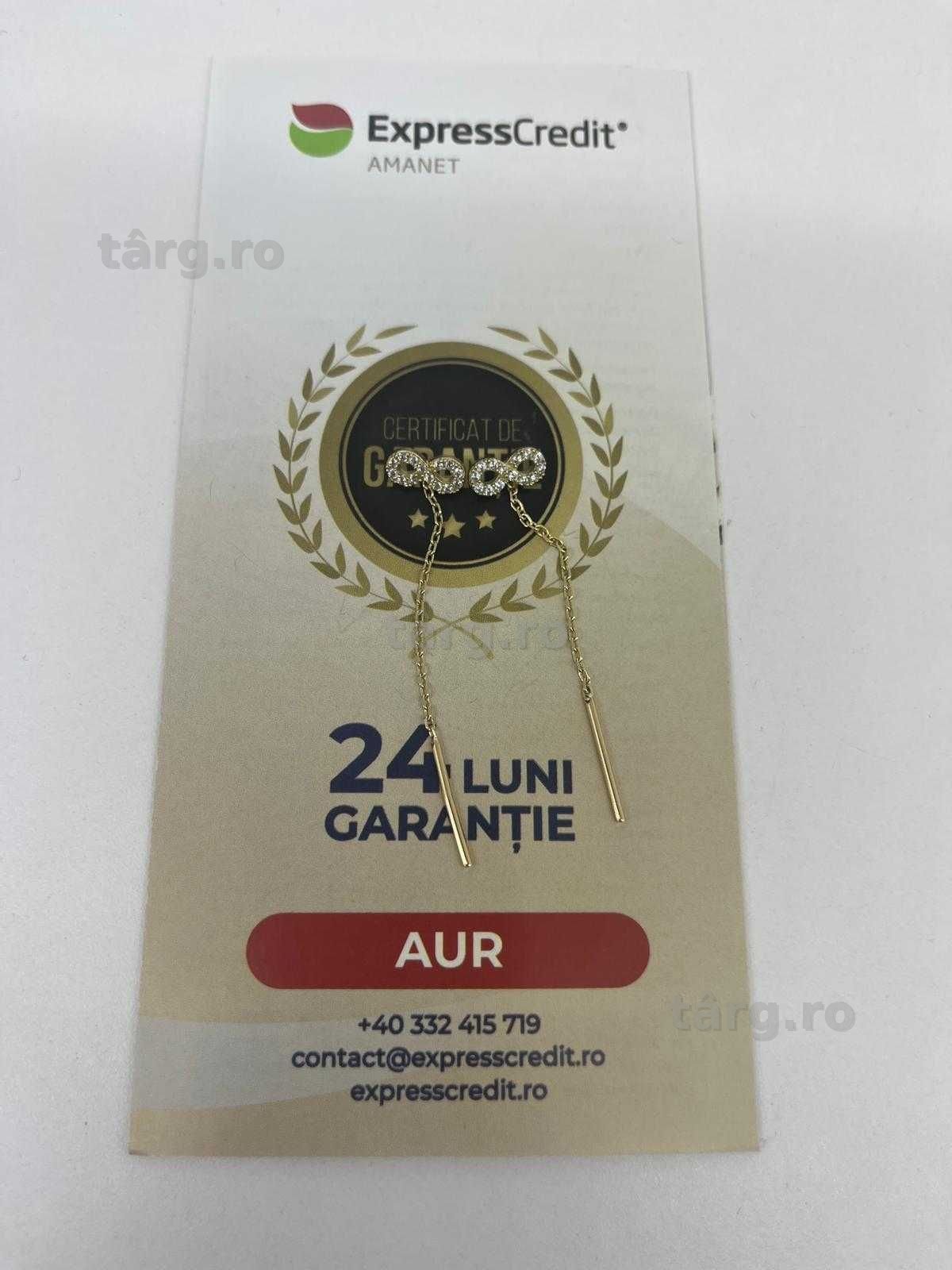 Cercei 14k 1.77g ( Galata B8476 ) Garantie 2 ani!