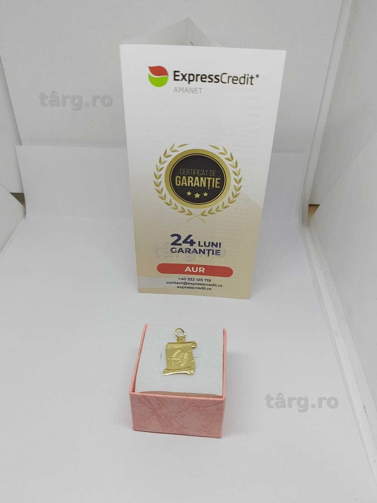 Medalion aur 14k 0.95gr [35114.2/30 Pacurari 2] Garantie 2 ani! 2