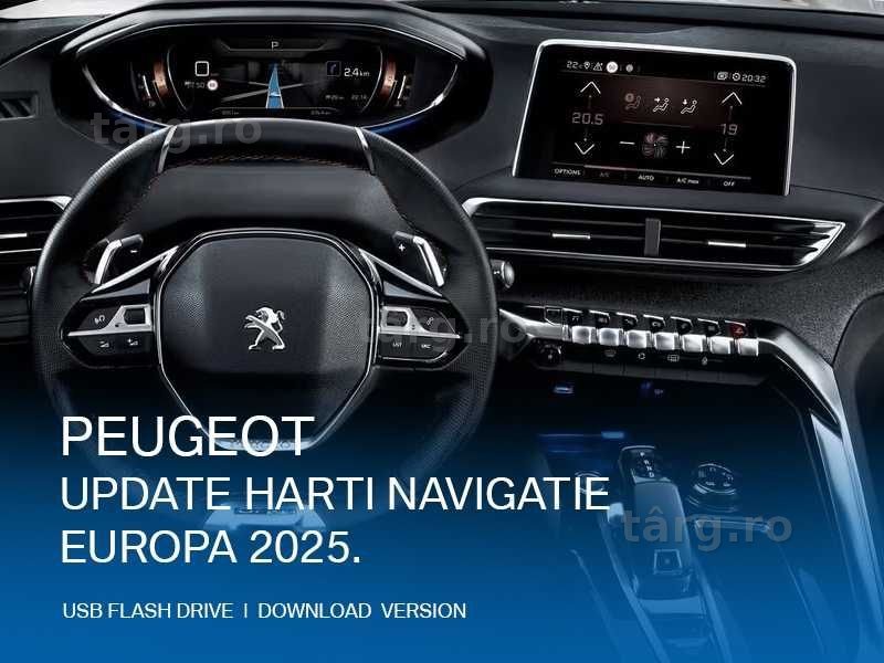USB Hărți Actualizare Navigație 2026 Peugeot NAC 208 2008 308 3008 508 5008
