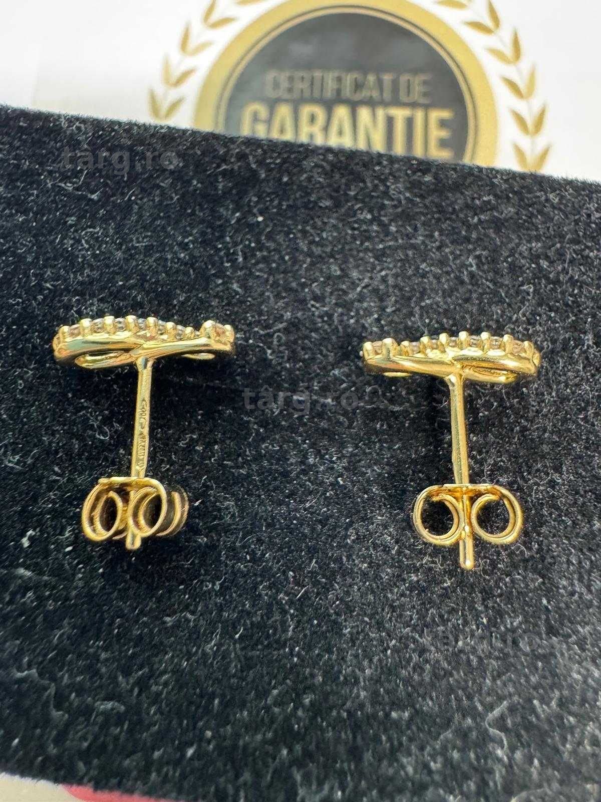 Cercei din aur 18k (69153.4/ 10 Pacurari 1) Garantie 2 ani! 4