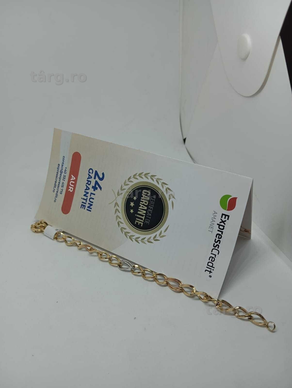 Bratara aur 14K 3.79g (53035 AG1/30 Pacurari 2) Garantie 2 ani! 3