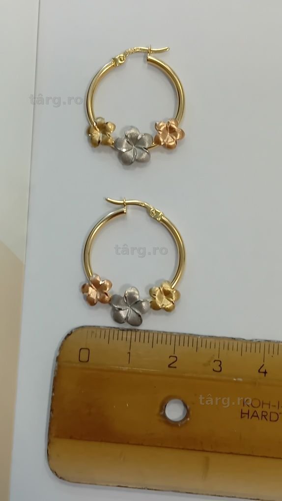 Cercei aur 14k Ag20 Dancu b30043 Garanție 2 ani 2