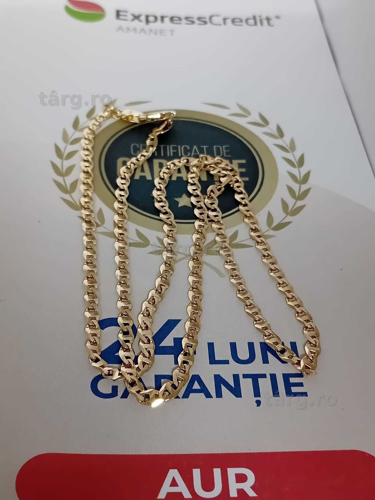 Lant aur 14k [Tomesti-b:32983.1]-Garantie 2 ani! 2