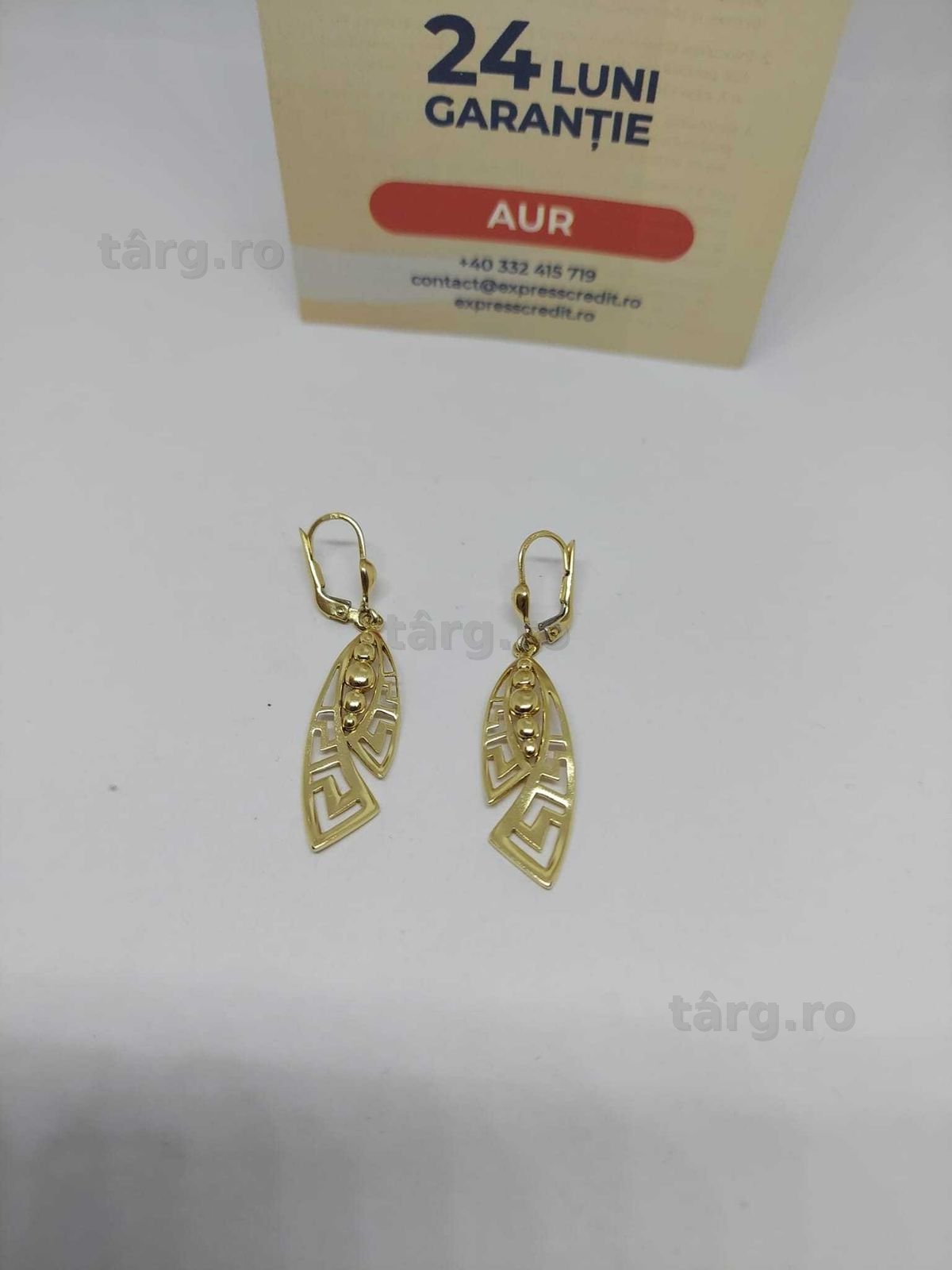 Cercei aur 14k 4.35gr [35017.3/30 Pacurari 2] Garantie 2 ani!