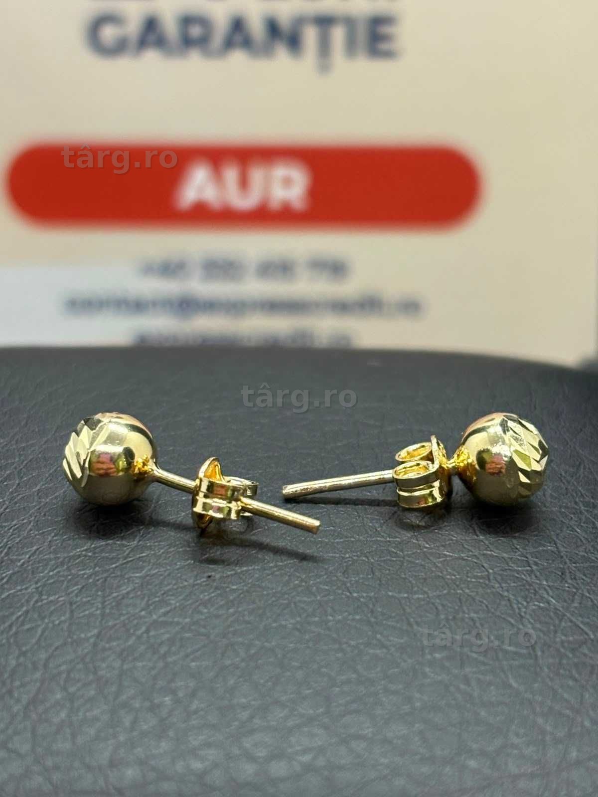 Cercei aur 14k 1.12g (B.25698 AG31 Barboi) Garantie 2 ani!