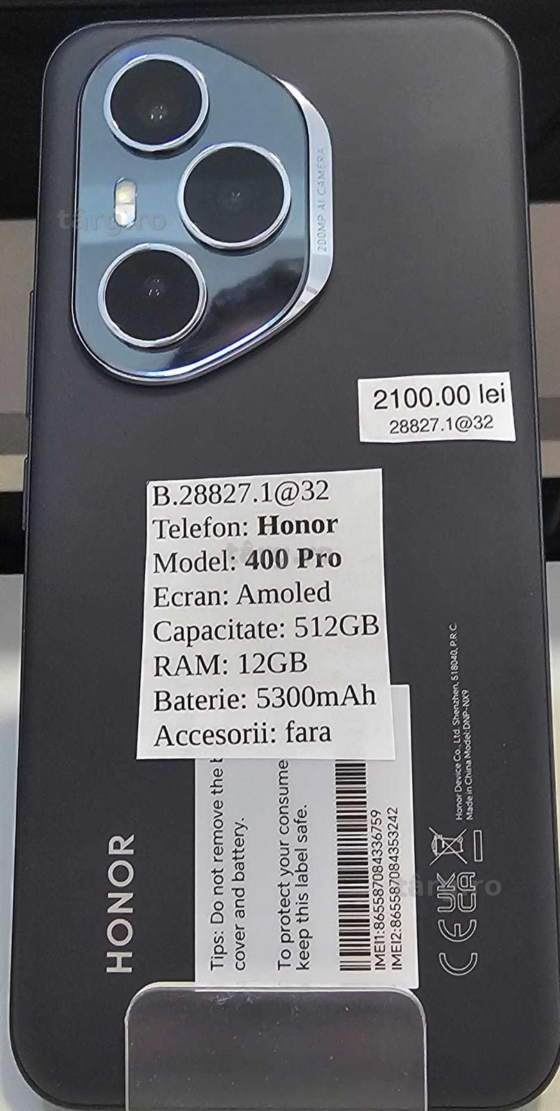 Telefon Honor 400 Pro (AG32 B:28827) Garantie 2 Ani 2