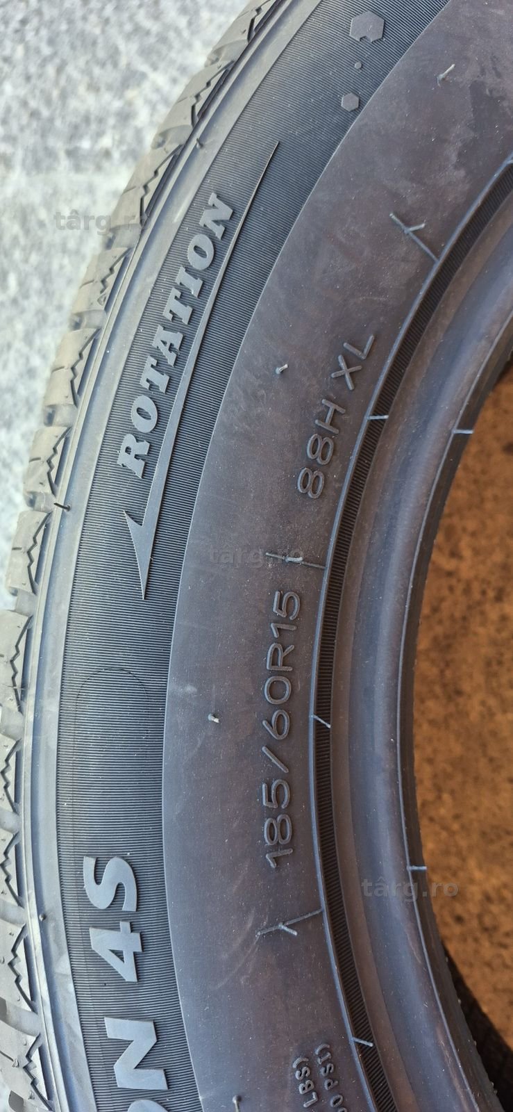 4 anvelope M+S noi Tercelo 185/60/15,dot 2025.Pretul este pe bucata. 6