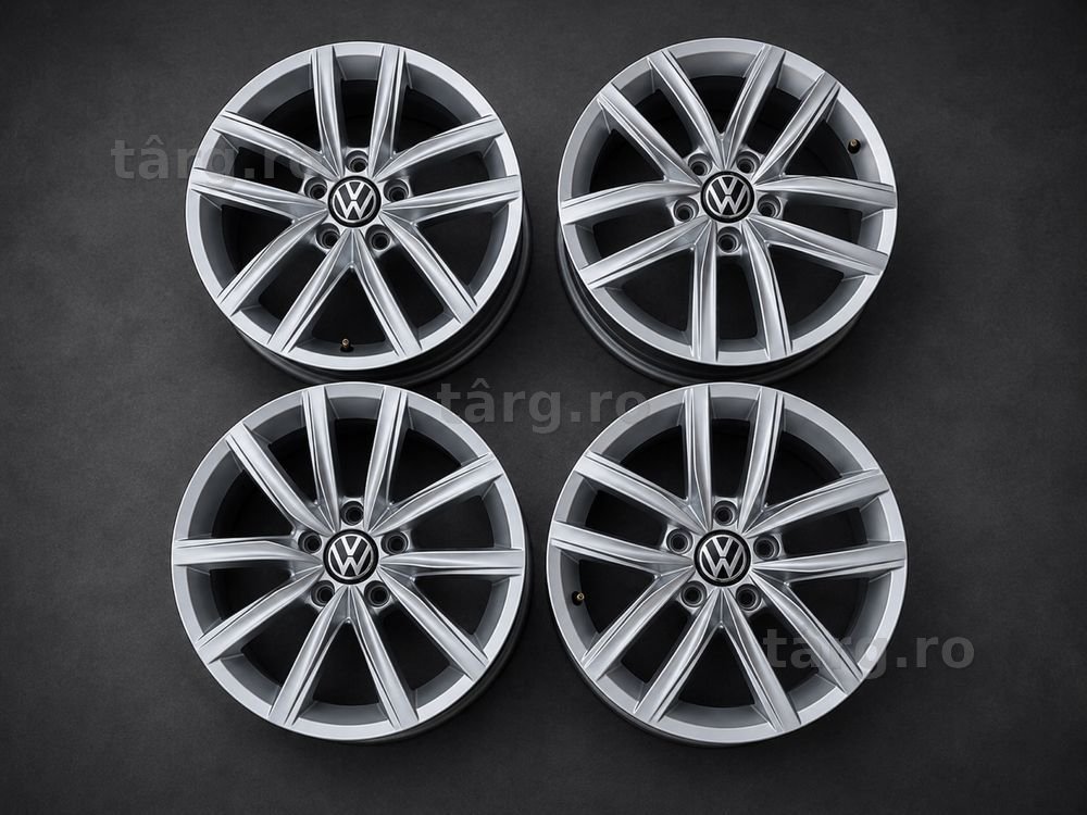 4 Jante Originale VW Golf 7 / Golf 8 / Sportsvan R16 Hita NOI DEMO – 5G0601025CS – 6.5Jx16 ET46 – 5x112