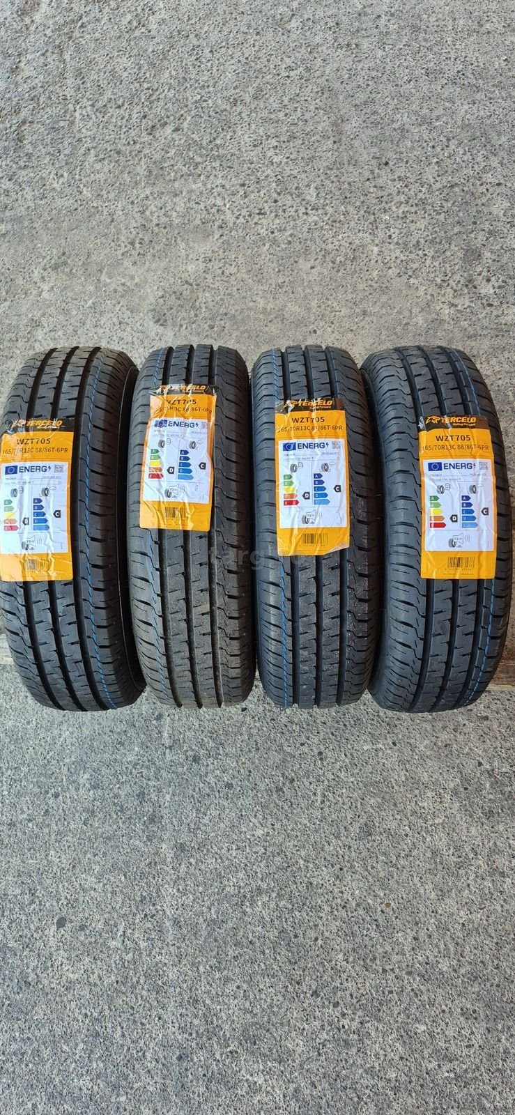 4 anvelope vara noi Tercelo 165/70/13C,dot 2025.Pretul este pe bucata.