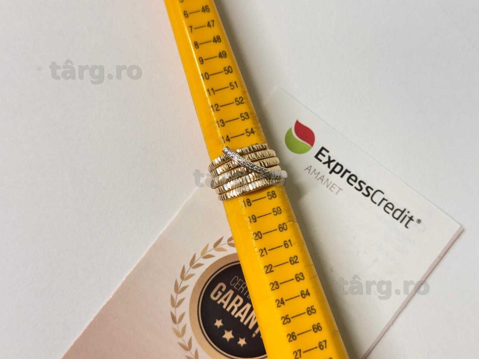 Inel aur 14K 3.68g (B.61666 Tatarasi) Garantie 2 ani 3