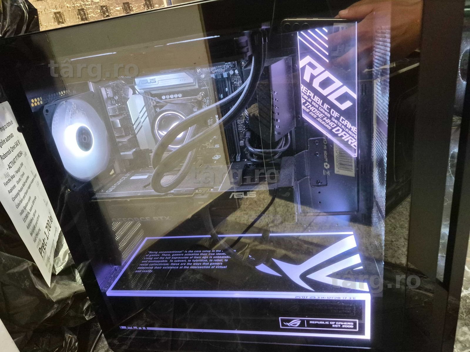 Hope Amanet P10/Unitate PC Gaming ASUS ROG G700TF - RTX 5070 / Ultra 7 265KF / ASUS B860 AX / Racire lichid 2