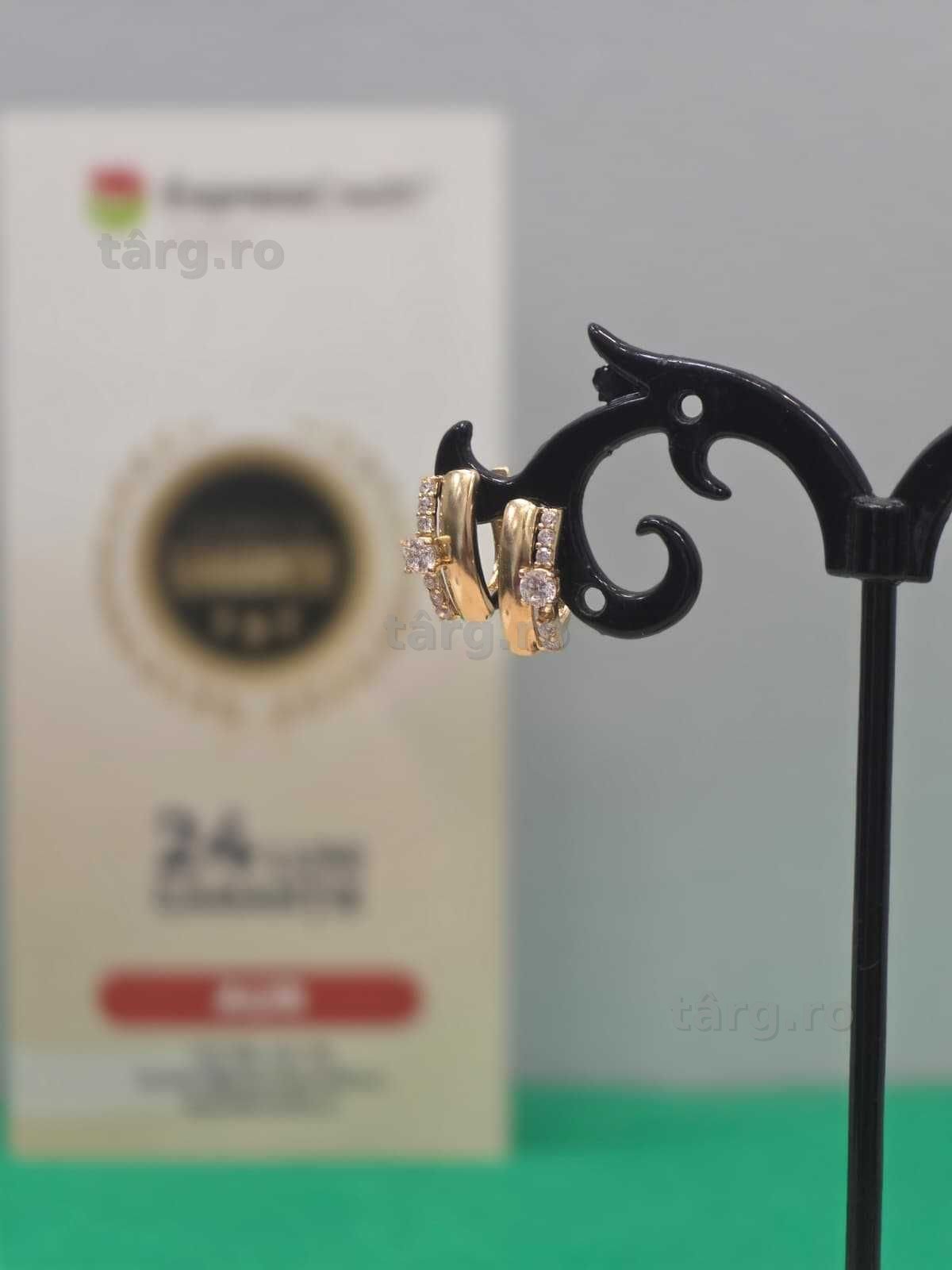 Cercei aur 14K 1.87g [Ag45 Bacau1 B.5157]