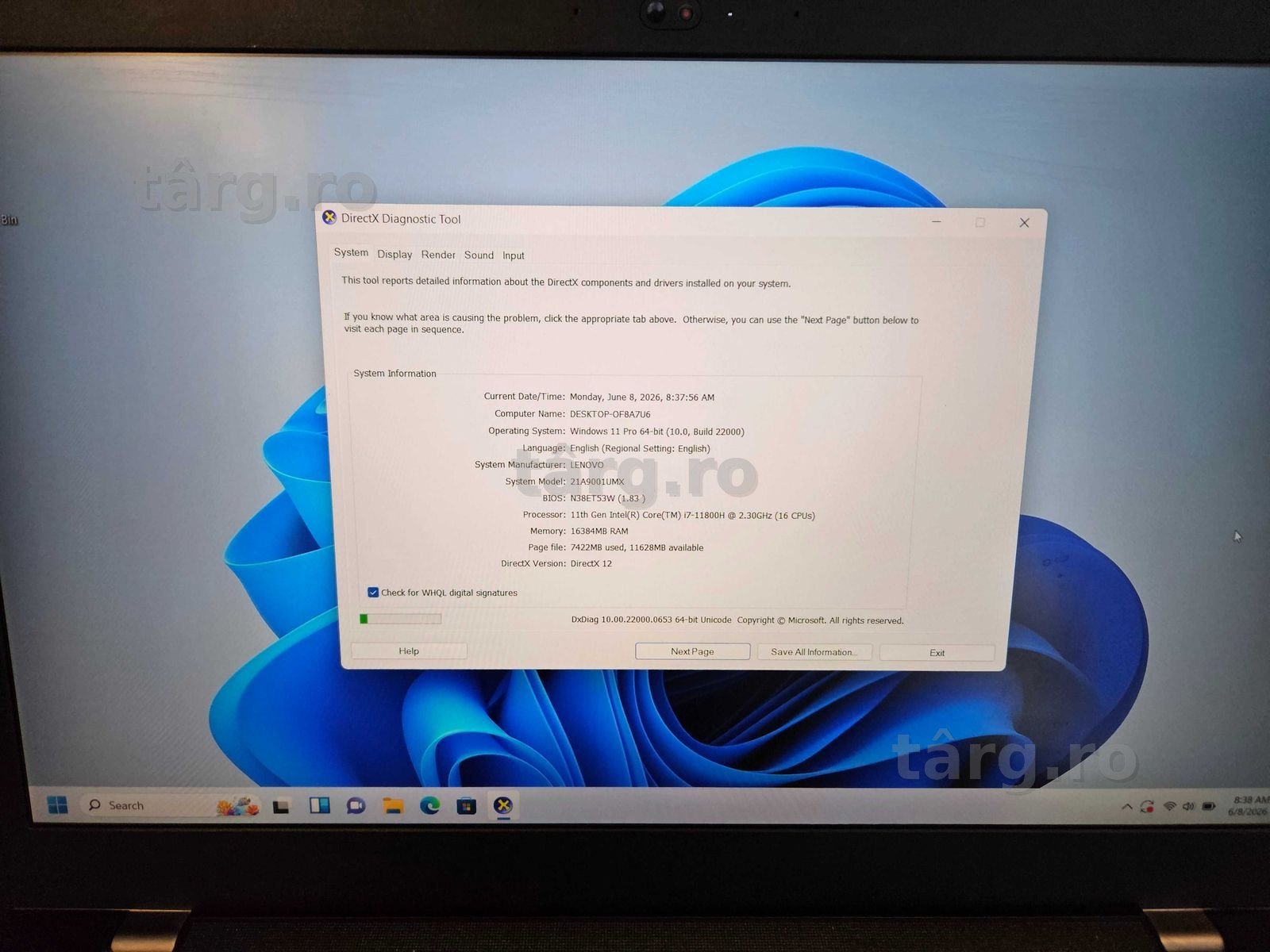 Hope Amanet P10/Laptop Lenovo ThinkPad P15v Gen 2 i7 11th SSD NVIDIA T1200 3