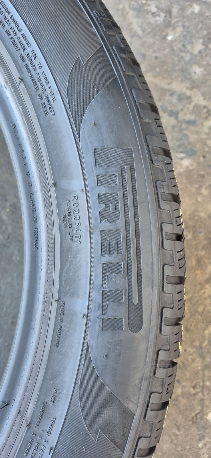 4 anvelope iarna Pirelli,fata 275/45/20,spate 305/40/20.Pret/bucata 4