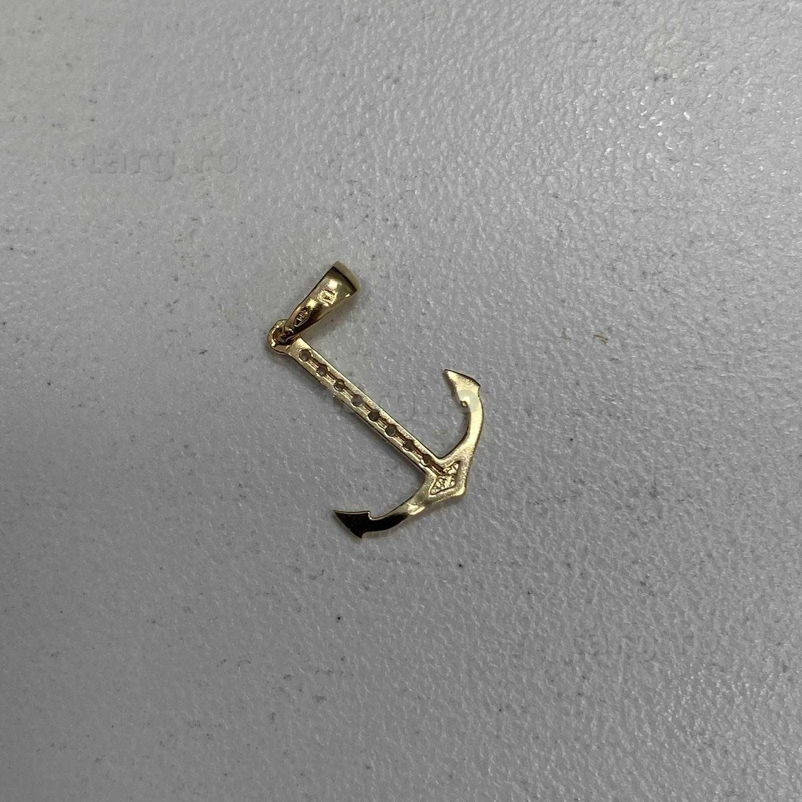 (AG13) Medalion aur 14k 0.47g (b.55983.2) Garantie 2 ani! 2