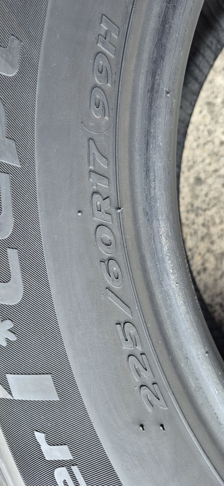 4 anvelope iarna Hankook 225/60/17.Pretul este pe bucata. 7