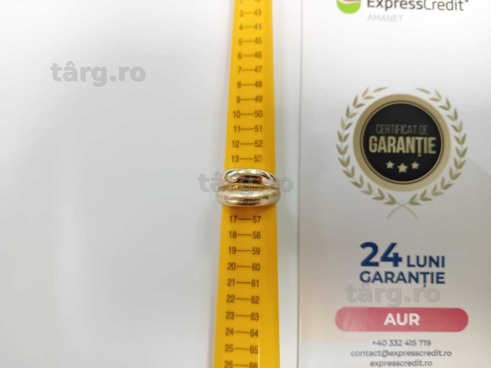 (Ag33) Inel Aur 14K/Garantie 2 ani 3