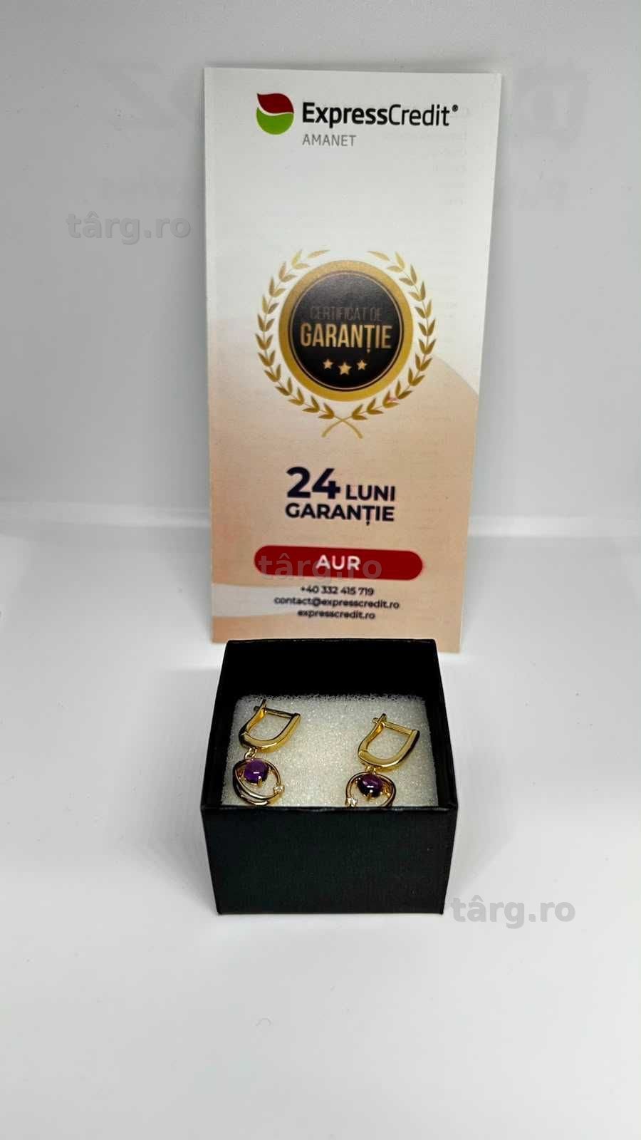 Cercei Aur 14K 4.08gr (AG4 Dacia B.52470.3) - Garantie 2 ani! 3