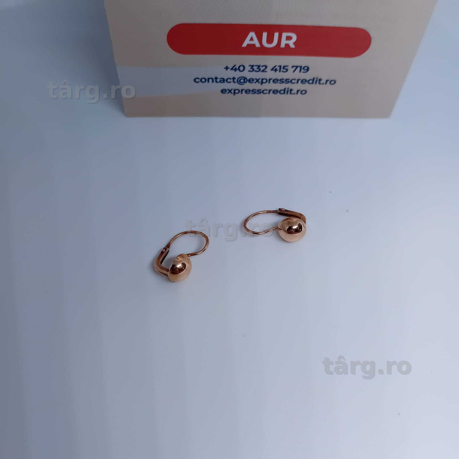 Cercei Aur 14K 1.35g (Ag4 Dacia B.51817) Garantie 2 ani 2