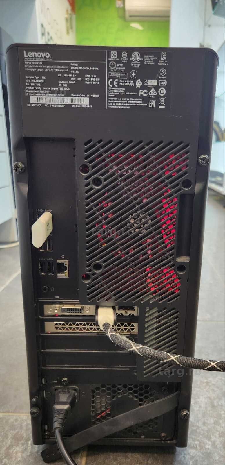 Desktop   Lenovo  i5 9400 F / GTX 1660 Ti 6 GB (Ag8 Tudor/B75187) – Garantie 2 Ani! 4