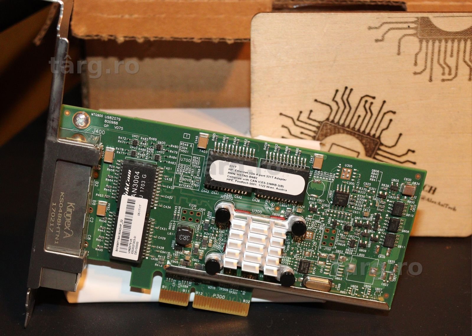 Placa Retea HPE 331T  1Gb 4x Port RJ45 Ethernet