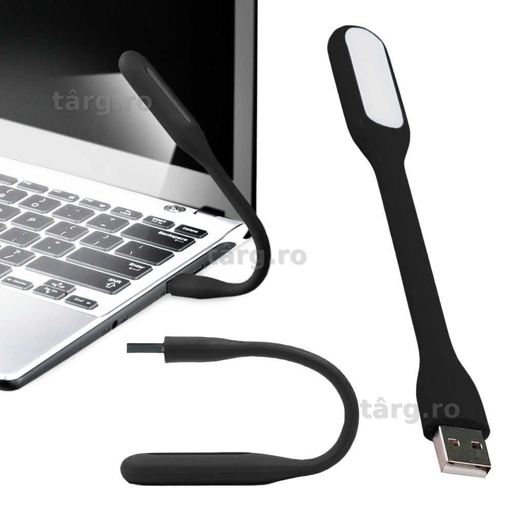 Lampa LED flexibila din silicon cu alimentare USB 6 LED-uri puternice