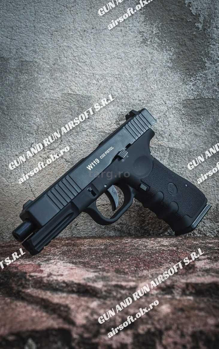 Pistol Glock ~ ORIGINAL !! 5 JOULI ! ~ Cel Mai Puternic + Bile | Pusca