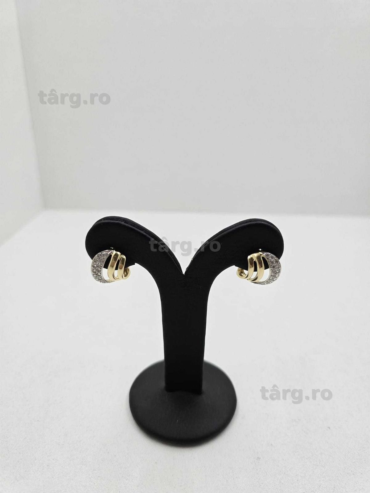 Cercei aur 14K 5.00gr (Ag25 Belvedere B.42256)-Garantie 2 Ani! 2