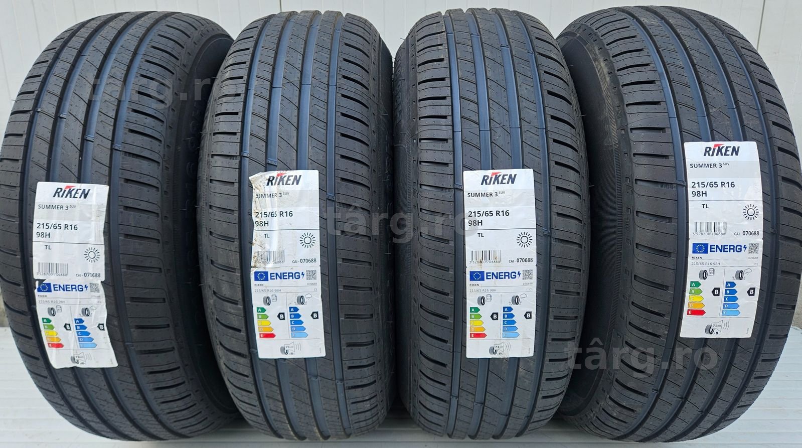 215/65 R16 98H RIKEN (By Michelin) Summer 3 B/B/71 Anvelope de vara