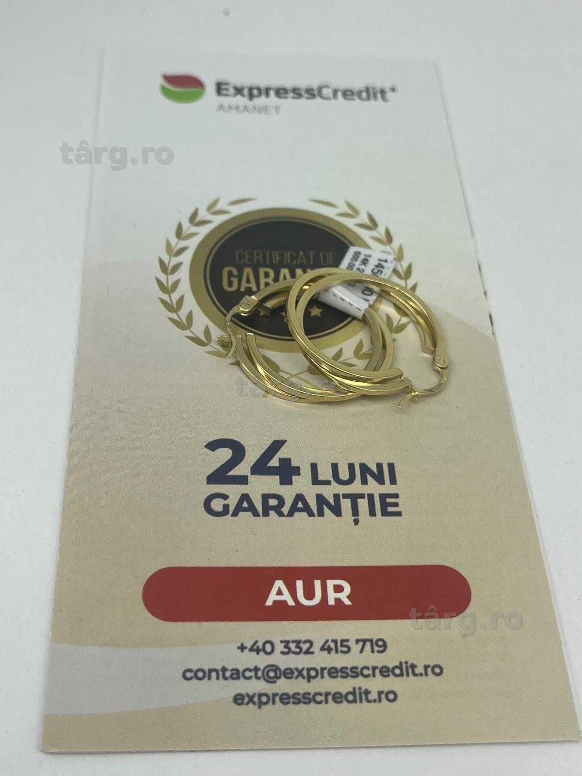 Cercei 14k 2.90g ( Galata B8487.6 ) Garantie 2 ani!